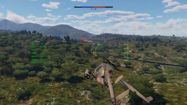 Мини-Босс-Вертолет в War Thunder! Скрытно стреляю ПТУРами по танкистам. смотреть онлайн