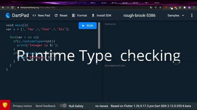 Runtime Type Checking In Dart | Handle Dynamic Variables at Runtime in Dart смотреть онлайн