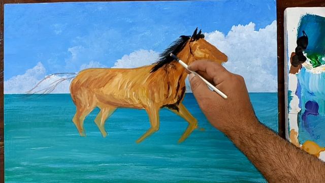 تعلم بطريقة احترافية تعلم رسم حصان في منظر طبيعي بحري- للمبتدئين خطوة بخطوة смотреть онлайн