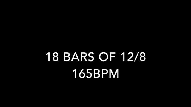 18 bars of 12/8 at 165bpm смотреть онлайн