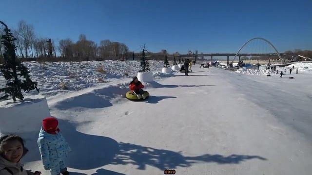 Китай, Хэйхэ зимой. смотреть онлайн