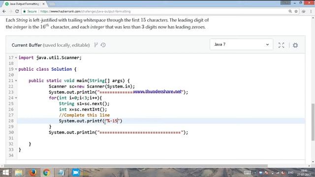 How to solve Java Output Formatting problem in Hackerrank смотреть онлайн