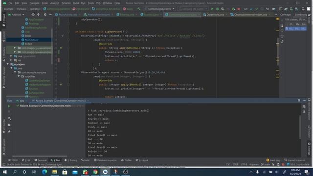 Rxjava Using zip operator смотреть онлайн