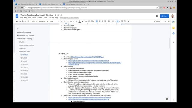 Kubernetes SIG Storage - Volume Populator Design Meeting 20201215 смотреть онлайн