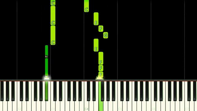 CHIP´N DALE THEME - EASY Piano Tutorial смотреть онлайн