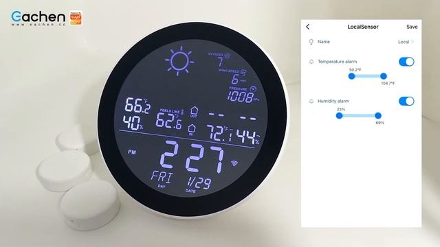 【2021 NEW】EACHEN WiFi Weather Station Clock using Tuya Smart Life APP смотреть онлайн