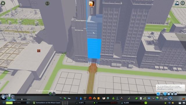 Downtown (Road Layout & first buildings) [Cities: Skylines - California Series, Ep. 5] смотреть онлайн