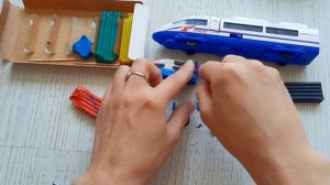 Высокоскоростной поезд из пластилина пошагово /Лепим из пластилина сапсан