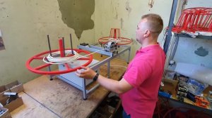 Станок для автоматической перемотки кабеля