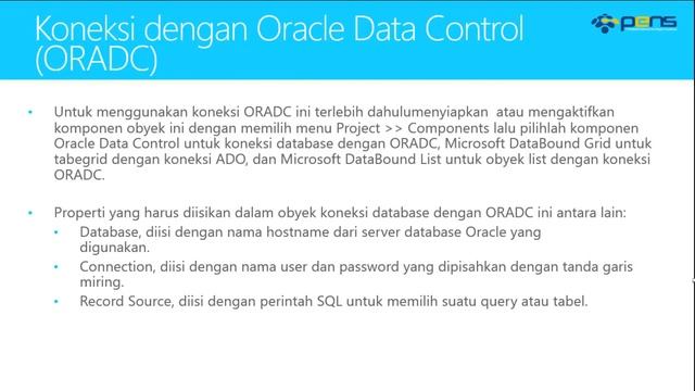 Basis Data Lanjut Oracle: Praktikum 14 - Studi Kasus Pelatihan Oracle-VB смотреть онлайн