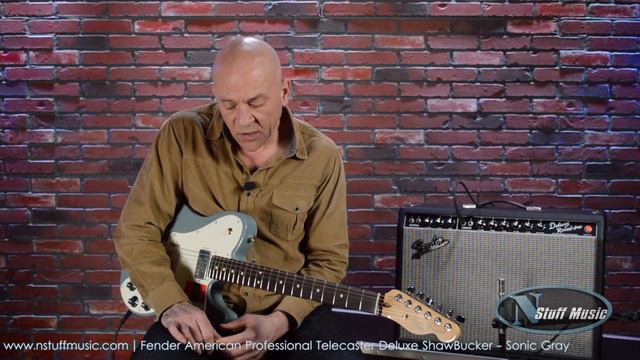 Fender American Professional Telecaster Deluxe ShawBucker - Sonic Gray смотреть онлайн