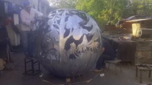 Изготовление большого металлического шара