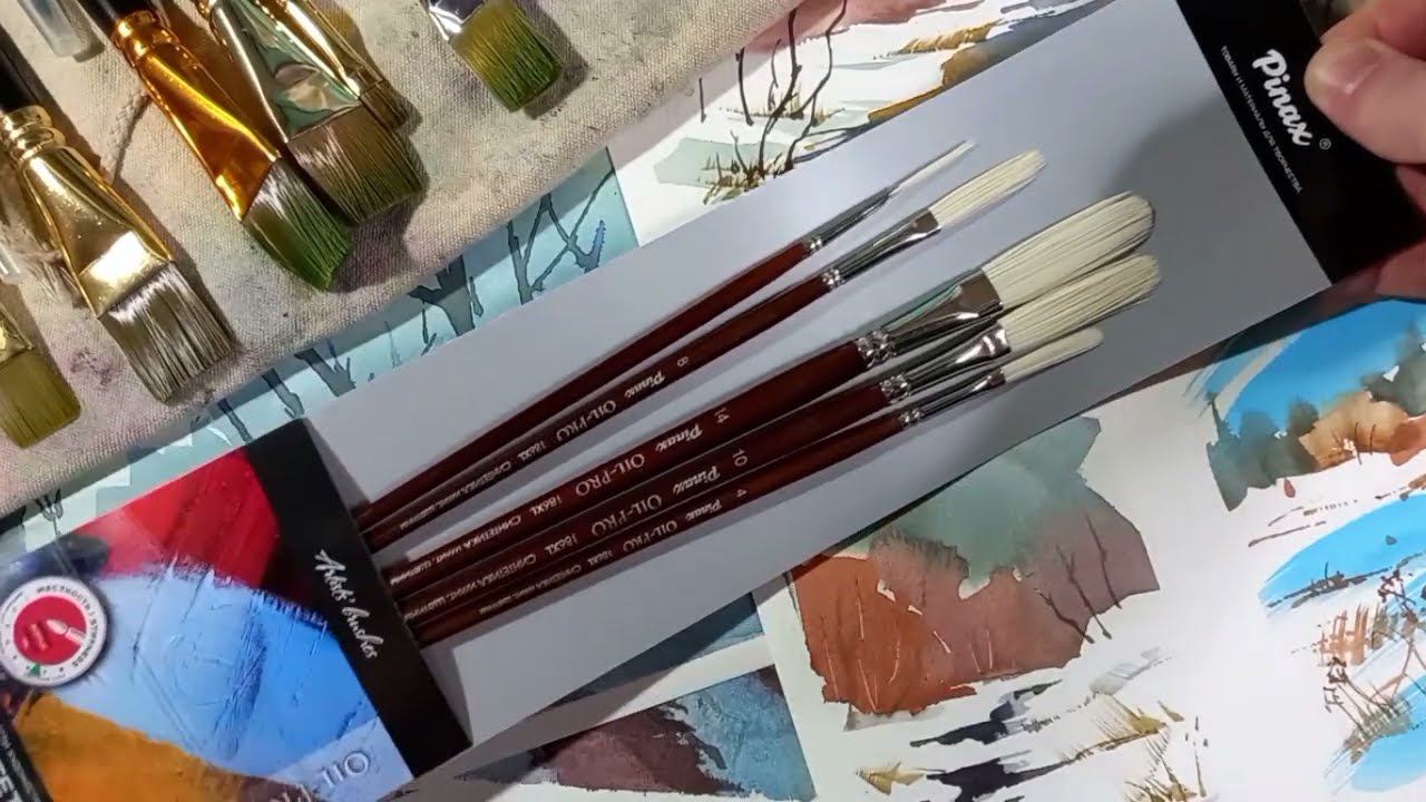 Необычный набор кистей и быстрый акварельный скетч смотреть онлайн