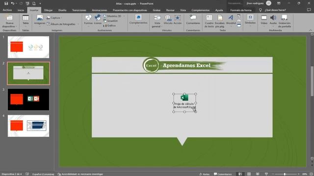 ? COMO Insertar un EXCEL en un POWER POINT Para Enviar SOLO un ARCHIVO ? смотреть онлайн