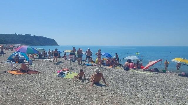 Криница, пляж. Чистое, тёплое море. смотреть онлайн