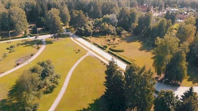 Сибирский ботанический сад с высоты птичьего полёта (СО РАН Новосибирск) смотреть онлайн