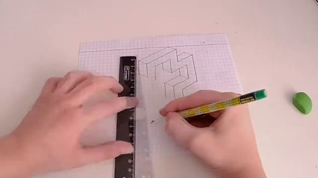 Как нарисовать крест по клеточкам. смотреть онлайн
