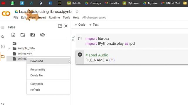 TUTORIAL!!! Load Audio menggunakan library Librosa смотреть онлайн