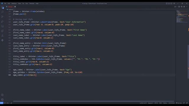 ASMR Programing - Python Tkinter Data Entry - No Talking смотреть онлайн