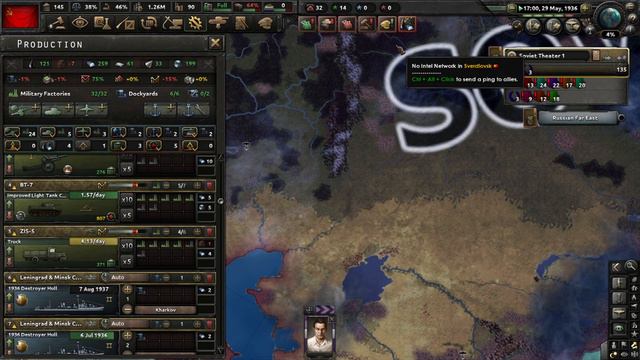 HOI4, Игра За СССР По Пути Сталина, Военная "Помощь" Испаний И Модифицирование Армий смотреть онлайн