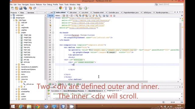 JSF Tutorials Shopping Cart: Create Home Page in JSF using Netbeans,primefaces:Video 7 смотреть онлайн