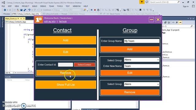 C# Contact Information System Project With Source Code [link in the description] смотреть онлайн