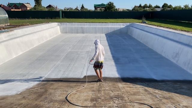 Бассейн своими руками. Без повреждения хлора и перекиси водорода. Гидроизоляция WHITE BASE смотреть онлайн
