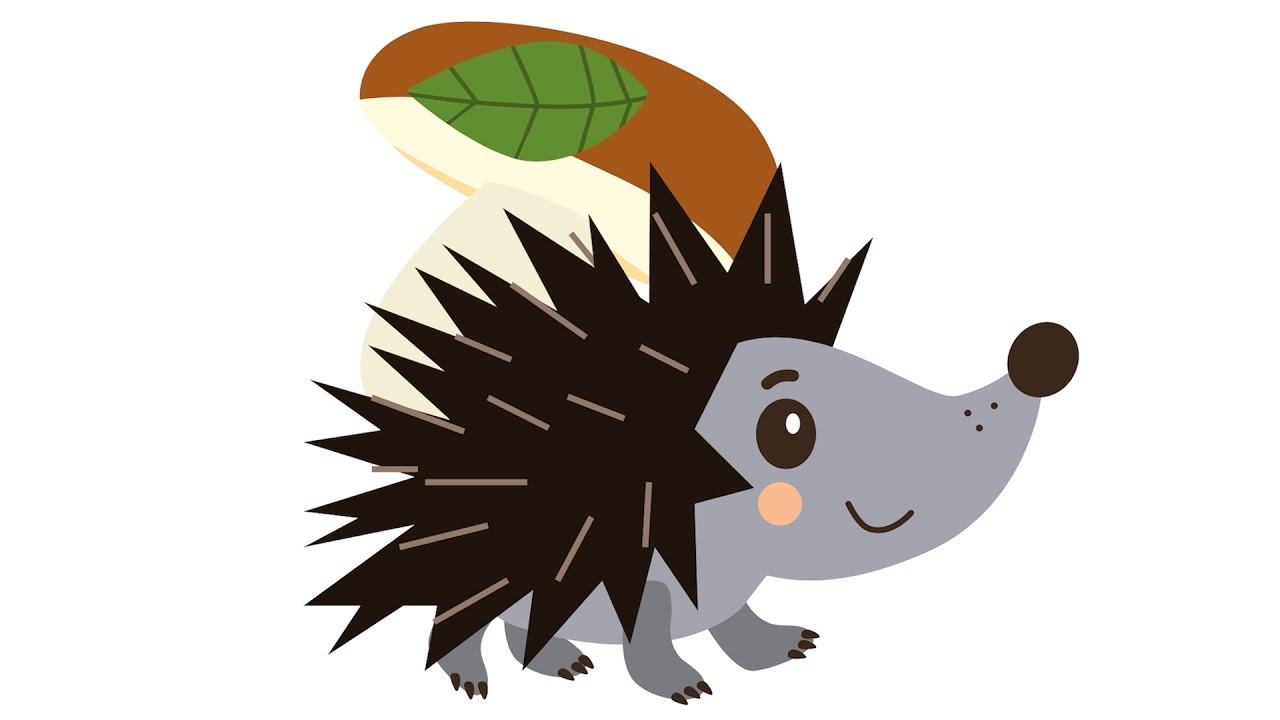 ЕЖИК - Развивающая веселая песенка мультик для детей малышей про животных смотреть онлайн