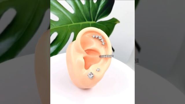 Кластер для хряща уха с фианитами смотреть онлайн