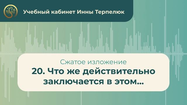 20. Что же действительно заключается в этом... (сжатое изложение) смотреть онлайн