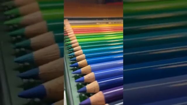 Обзор Faber-castell «Polychromos» +рисунки // Первый раз рисую цветными карандашами // смотреть онлайн