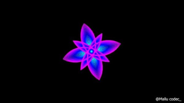 Flower design with python Turtle/python turtle