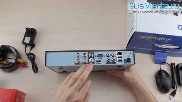 Обзор комплектов видеонаблюдения K04BH K04BL смотреть онлайн