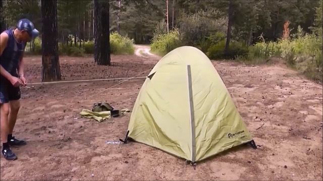 Осмотр палатки Outventure DOME 3. смотреть онлайн