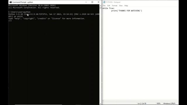 #use #notepad #and #commandprompt #to #code #in #python смотреть онлайн