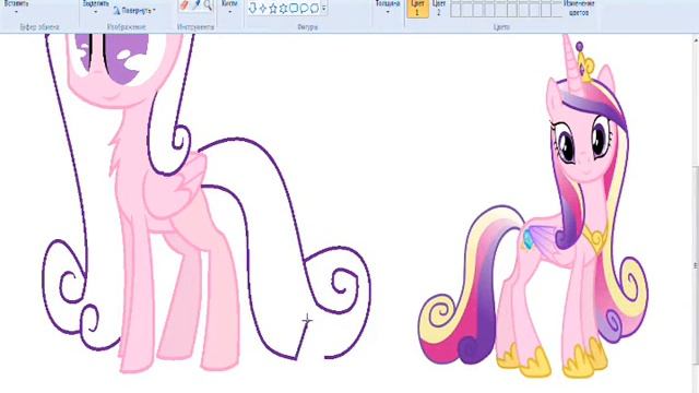 Рисую принцессу Каденс смотреть онлайн