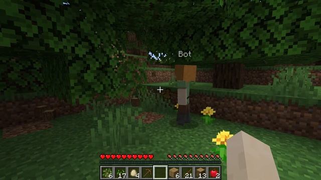 Minecraft Wood Chopping Bot with Mineflayer смотреть онлайн