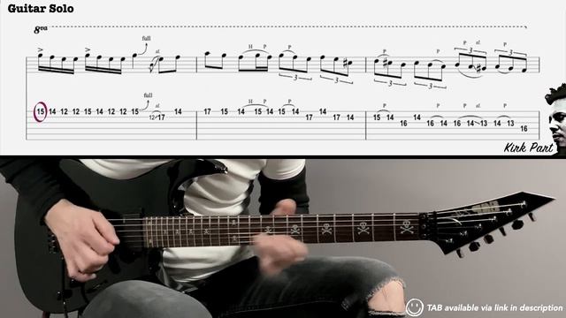 METALLICA - DAMAGE INC. (Guitar cover with TAB | Lesson) смотреть онлайн