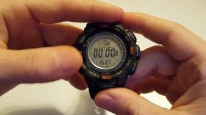 Обзор и настройка часов Casio Pro Trek PRG-270-1E (Review and setting)