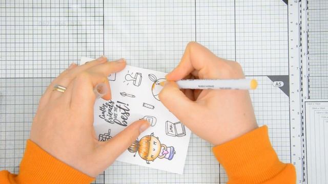 Timbri Crafty Girl Impronte d'Autore | Demo Colorazione con Pennarelli Zig смотреть онлайн