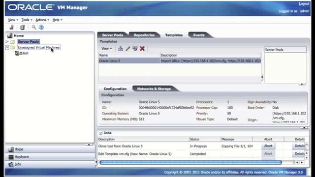 Oracle VM 3.0.3, step 3of3 doing a P2V (Good Video Demo Quality) смотреть онлайн