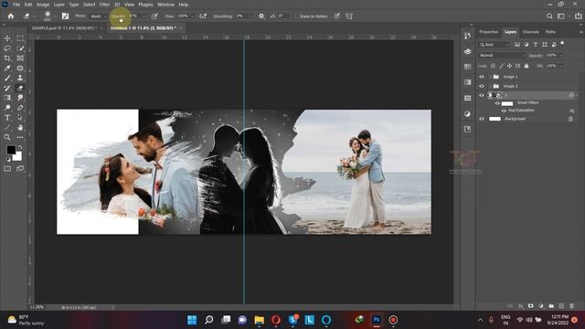 Create Wedding Album Design in Photoshop 2022 | Telugu tutorial #WeddingAlbumDesign смотреть онлайн