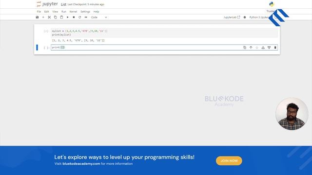 Learn List in Python (Tamil) Part-1 Construction | Python For Beginners | Bluekode Academy | #04 смотреть онлайн