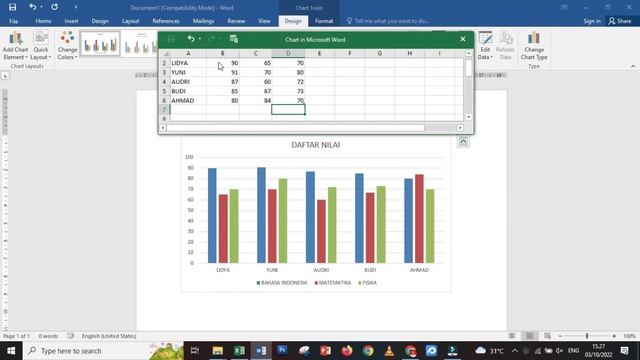 Integrasi Ms. Word dan Ms. Excel (Membuat Grafik Diagram) смотреть онлайн