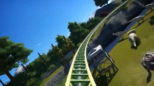 JURASSIC PARK! Island Adventure Escape Roller Coaster! POV [CC]