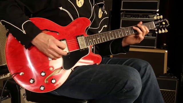 Gibson Memphis Warren Haynes Celebrity Series 1961 ES-335 • SN: WH102 смотреть онлайн