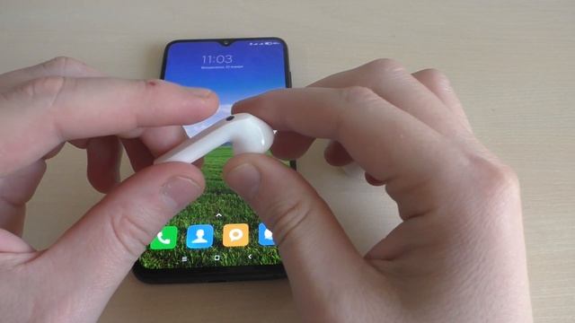 Где сенсорные кнопки на беспроводных наушниках Xiaomi смотреть онлайн