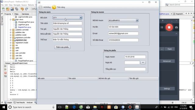 Demo ứng dụng quản lý thư viện (TKXDPM nhóm 11) смотреть онлайн