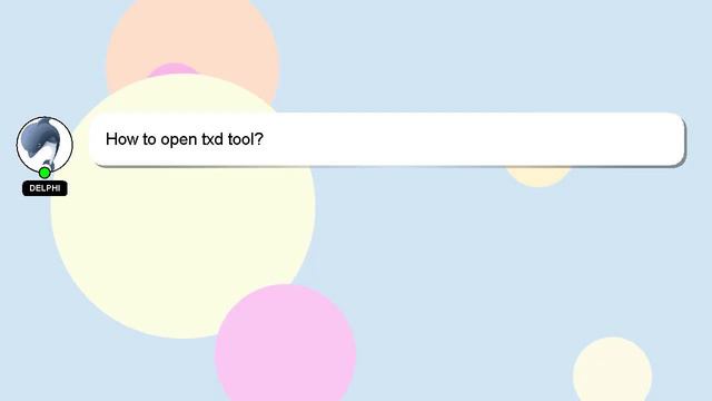 How to open txd tool? смотреть онлайн
