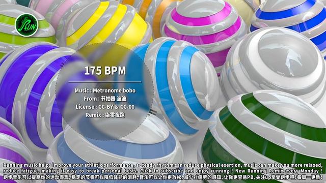 🏃60 MIN Metronome BoBo｜Precise 175 BPM｜#44｜柒零夜跑 смотреть онлайн